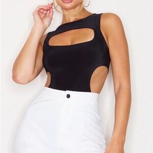 Elegant Black Sleeveless Bodysuit